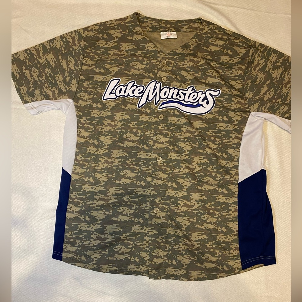 Vermont Lake Monsters Digital Camo jersey - XXL
